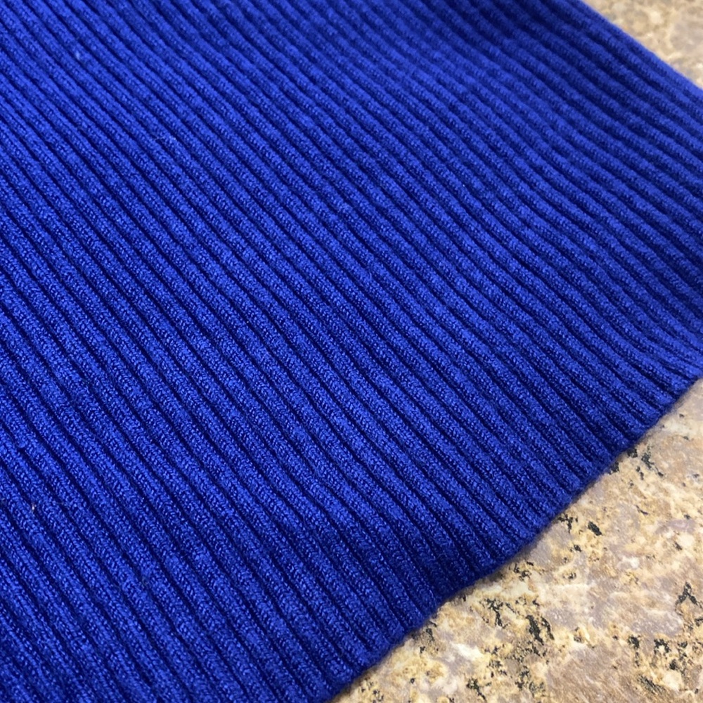 INC International Concepts Blue Short Sleeve Sweater Cuffs With Fun Buttons S - Picture 7 of 17